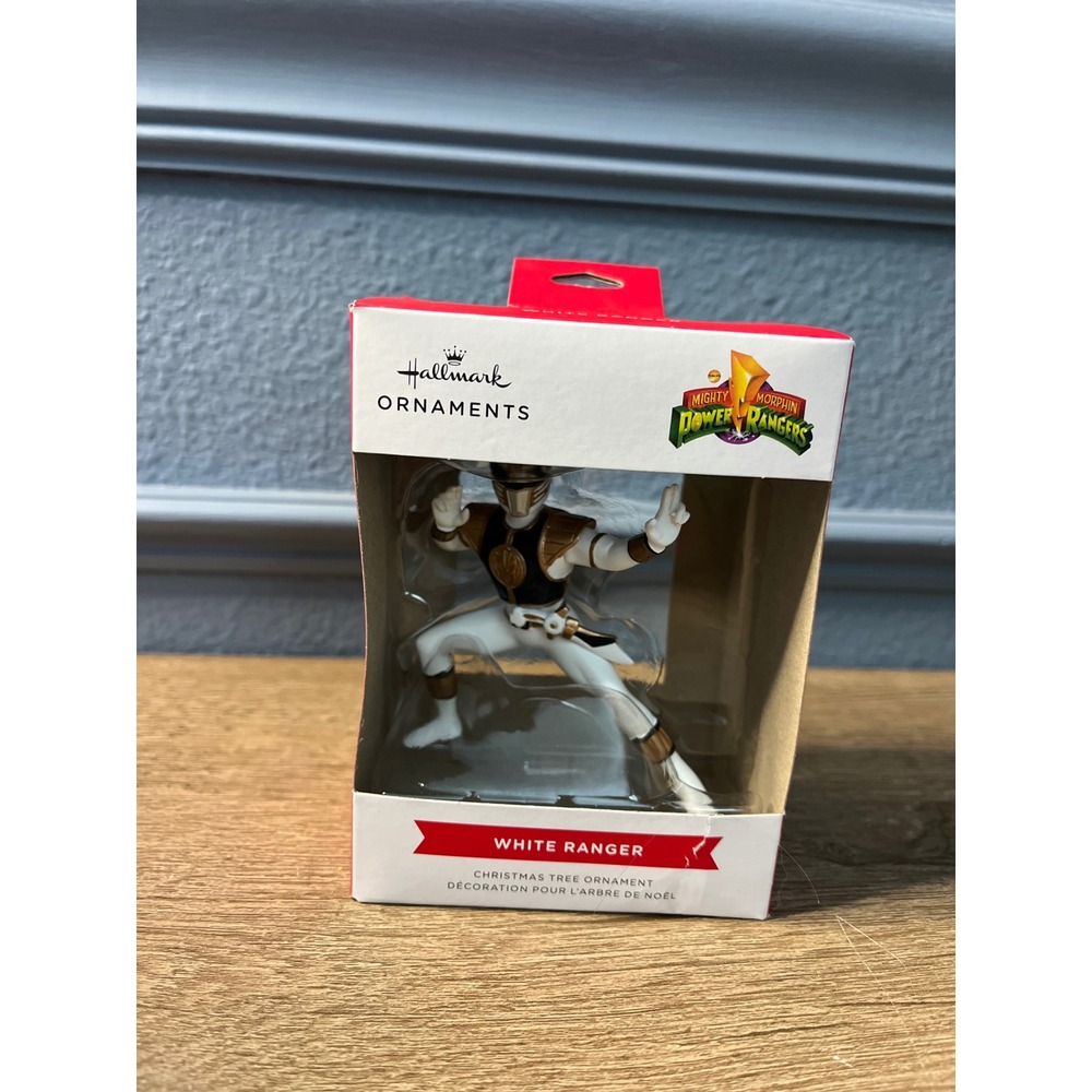 Hallmark Mighty Morphin Power Rangers White Ranger Christmas‎ Tree Ornament 2023